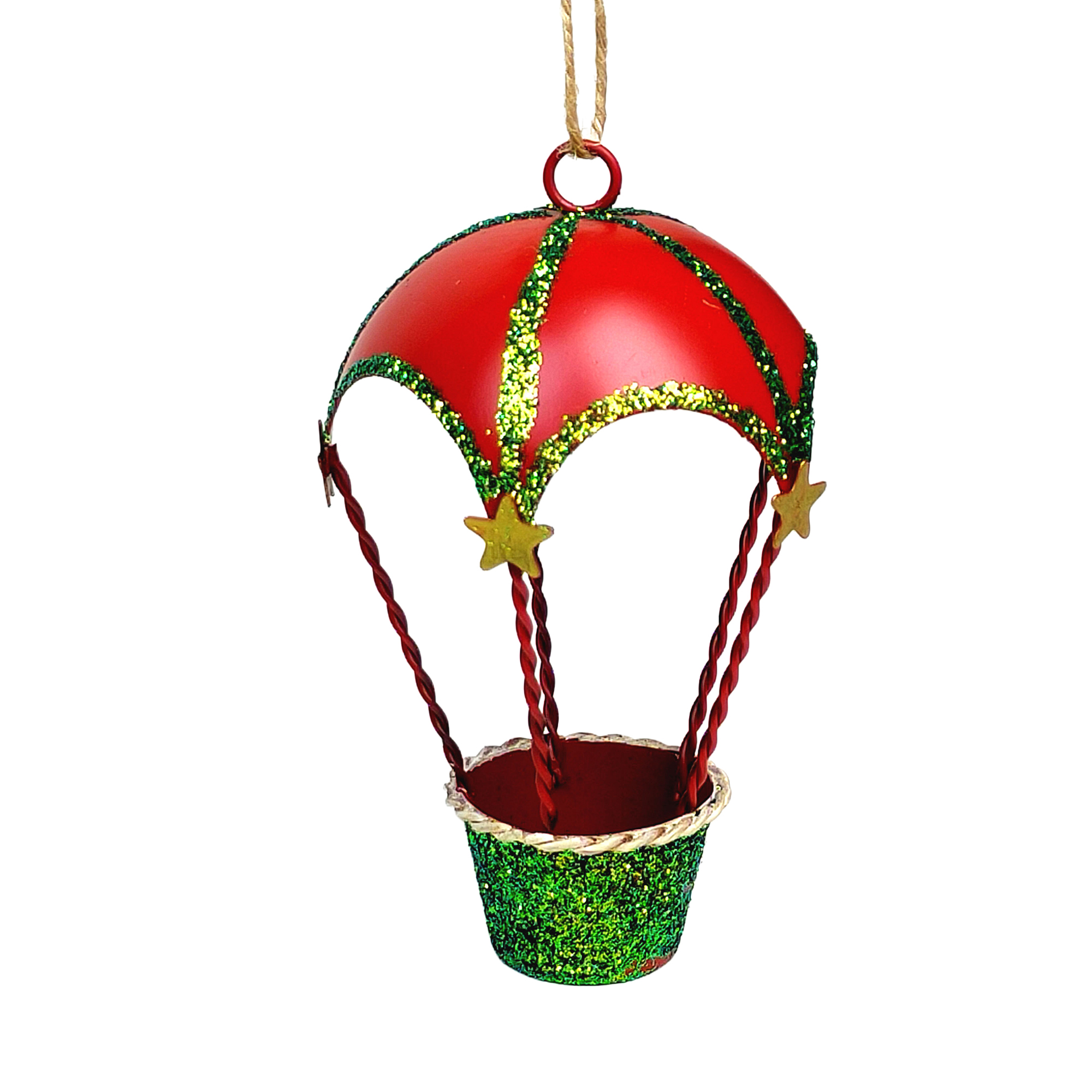 ORN METAL HOT AIR BALLOON 2.5"X4.5"