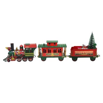 METAL TRAIN 3PC SET 8.5"X3"X4.5"/7.5"X3"X6.5"/7.5" X3"X4.5"