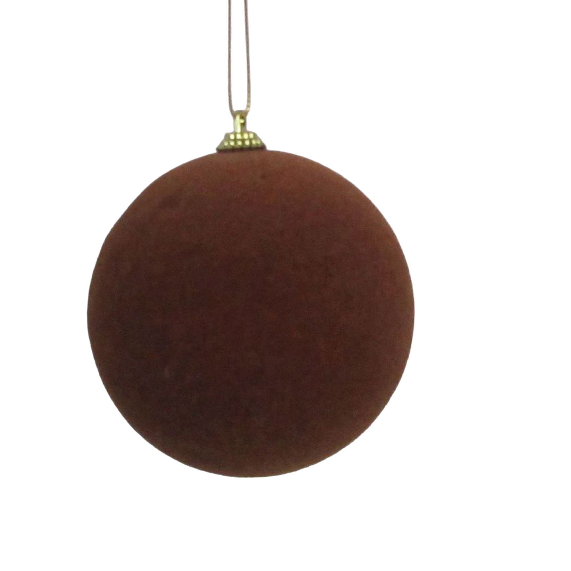 BALL FLOCKED 100MM/4" LIGHT BROWN