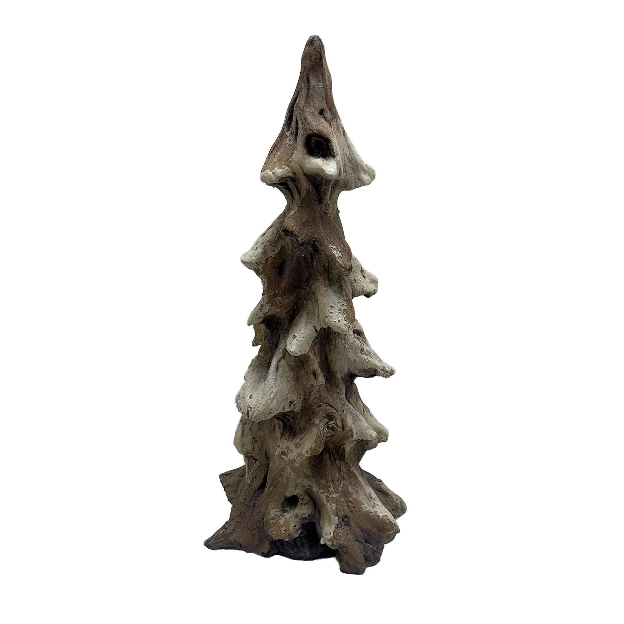 TREE DECOR 17"X7" WOOD COLOR RESIN FIBERGLASS