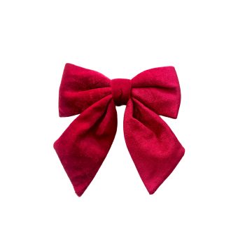 BOW SPONGE/FABRIC 9" DEEP RED