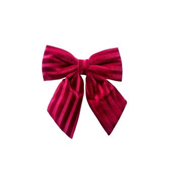 BOW SPONGE/FABRIC 13" DEEP RED
