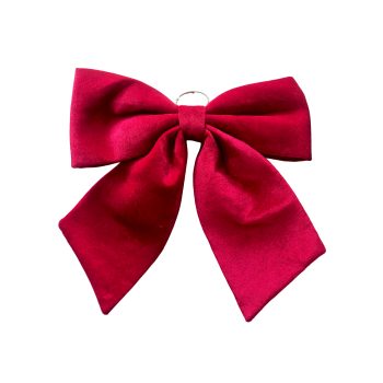 BOW SPONGE/FABRIC 17" DEEP RED