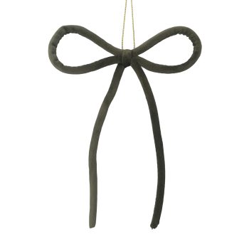 BOW KNOT VELVET 7" X5" LIGHT GREEN