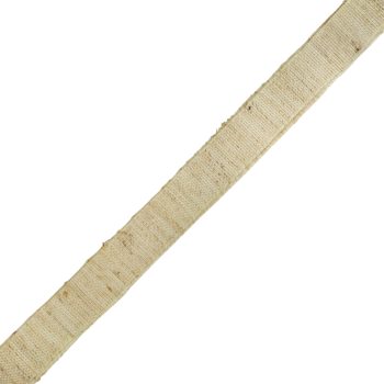 FAUX COTTON RIBBON 1/2"X10 YDS. LT. BROWN