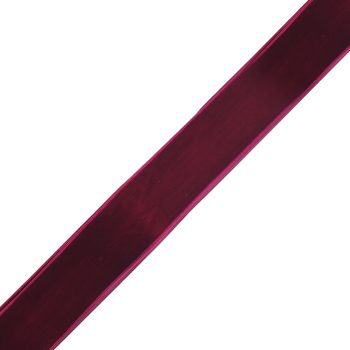 THICK VELVET 5/8"X10 YDS. BURGUNDY
