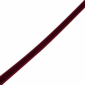 THIN VELVET 1/2"X10 YDS. BURGUNDY