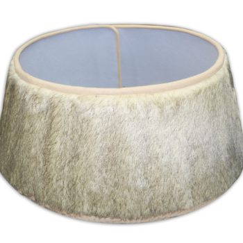 TREE COLLAR 10"X24" BEIGE FAUX FUR ROLL UP