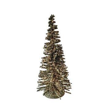 TREE BOTTLE BRUSH 12" GREEN W/GLITTER