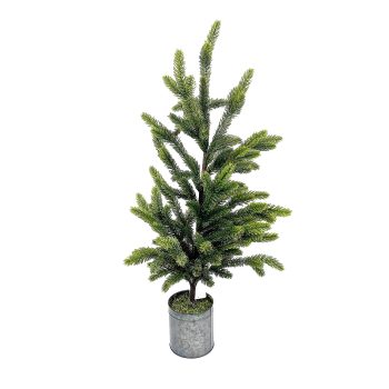 TREE FIR POTTED 28" REAL TOUCH W/METAL POT