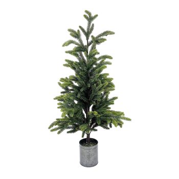TREE FIR POTTED 54" REAL TOUCH W/METAL POT