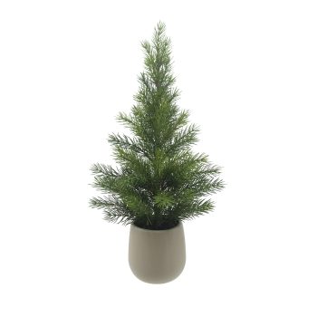 TREE PINE 21" GREEN DESIGNER PLASTIC POT