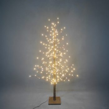 TWIG TREE DARK BROWN 47" 256 LED WARM WHITE I/O STRING LIGHTS