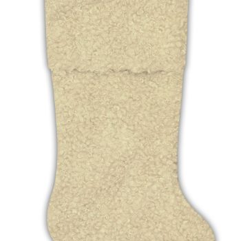 STOCKING 20.5" DELUXE BEIGE BOUCLE