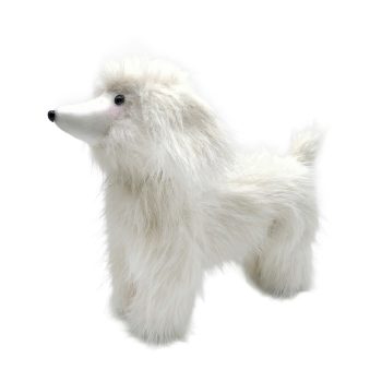 POODLE 10"X10" WHITE FUR
