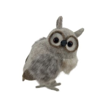 OWL STANDING 3.5"X5.5" BROWN FOAM/FELT