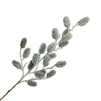 SPRAY NEEDLE PIN 37" GREEN FLOCKED W/FROSTING