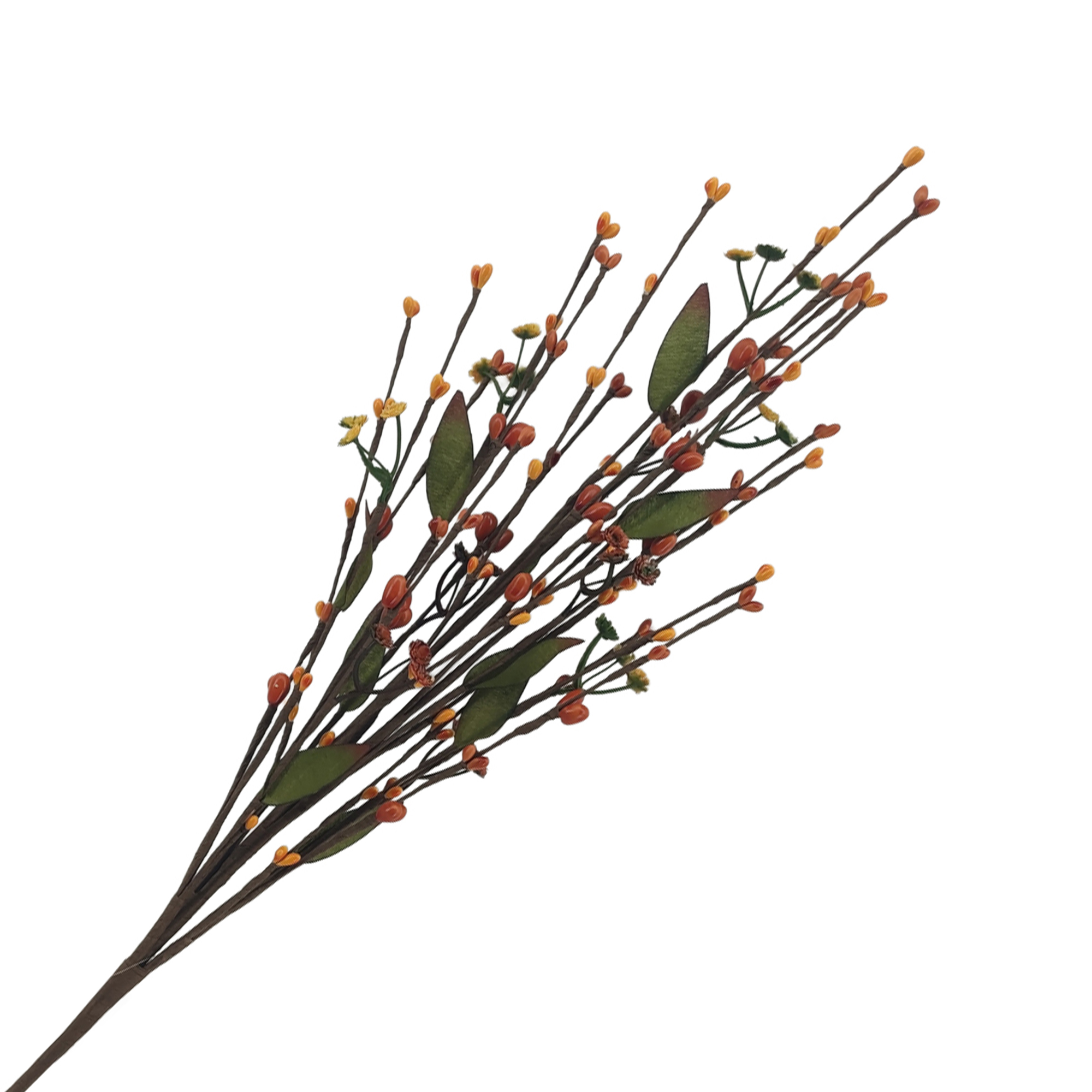 FALL SPRAY WILDFLOWER BUD 30" YELLOW ORANGE GREEN