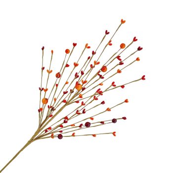 FALL SPRAY PIP BERRY SPRAY 24" MIXED ORANGE RED YELLOW TWIG