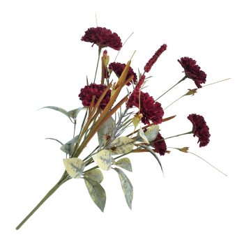 FALL SPRAY WILDFLOWER BUSH & GRASS 20" BURGUNDY/SAGE