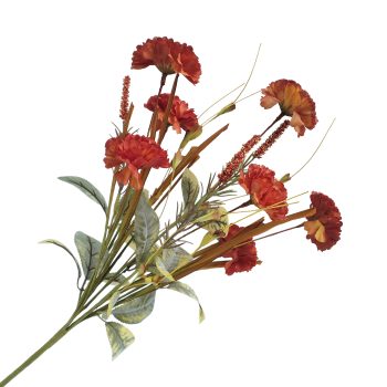 FALL SPRAY WILDFLOWER BUSH & GRASS 20" ORANGE/SAGE