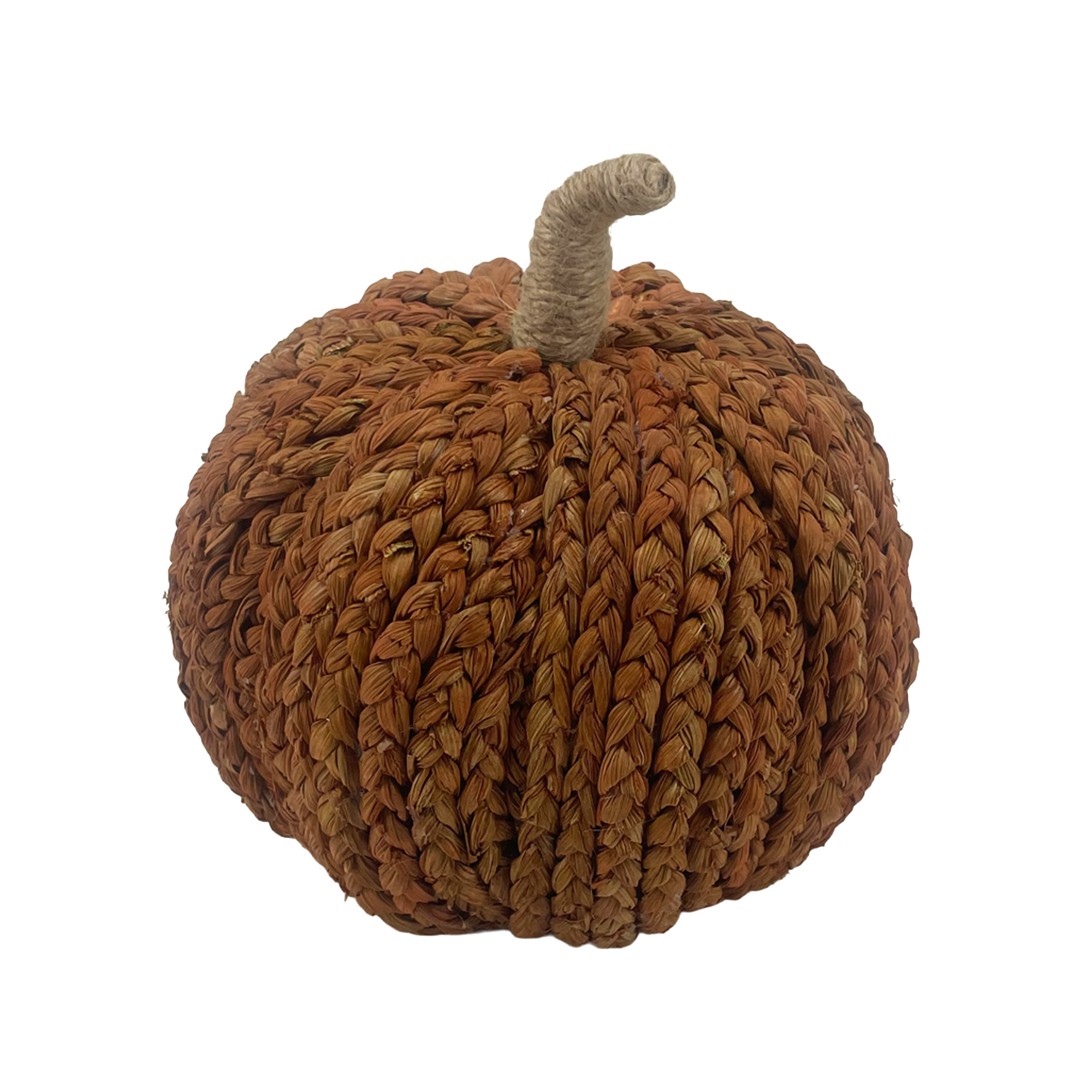PUMPKIN NATURAL BRAID GRASS 6" BROWN