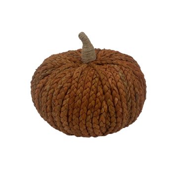 PUMPKIN NATURAL BRAID GRASS 7.5" BROWN