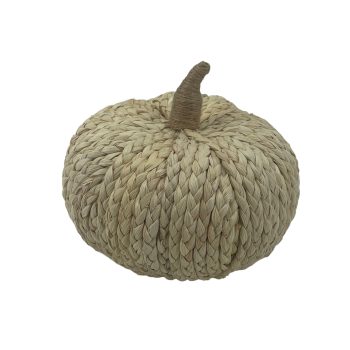 PUMPKIN NATURAL BRAID GRASS 7.5" NUTURAL FINISH