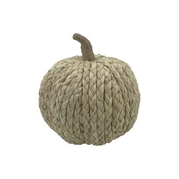 FALL PUMPKIN NATURAL BRAID GRASS 6" NATURAL FINISH