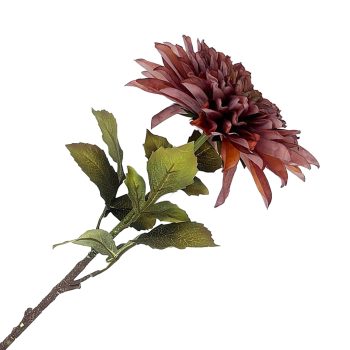 FALL STEM DAHLIA MUM 27" DUSTY PURPLE MAUVE SPIKY PETAL