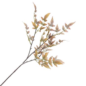 FALL SPRAY NANDINA BAMBOO 28" LIGHT GREEN PINK TINGE LEAF