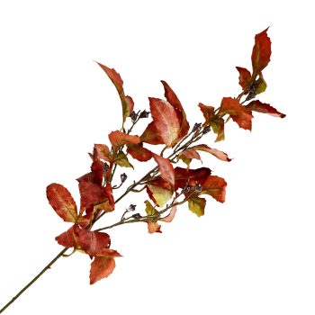 FALL SPRAY BEECH ELM 35" RED ORANGE AUTUMN LEAF BRANCH