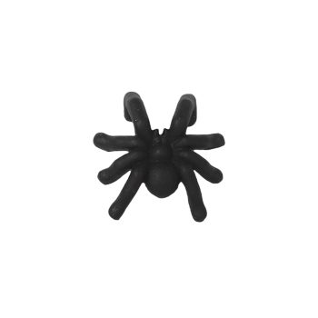 HALLOWEEN SPIDER 4"X3" BLACK POLYRESIN