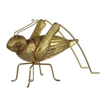 POLYRESIN GRASSHOPPER ORNAMENT