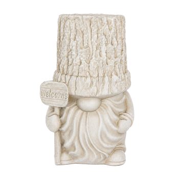 FIBERCLAY GARDEN GNOME STOOL 15.75"