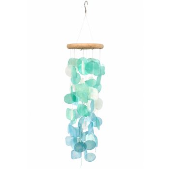 OCEAN BREEZE CAPIZ SHELLS WIND CHIME 34"H