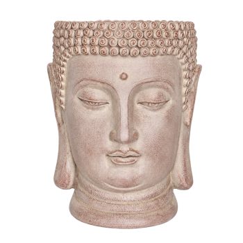 CEMENT BUDDHA HEAD PLANTER 12.4"H