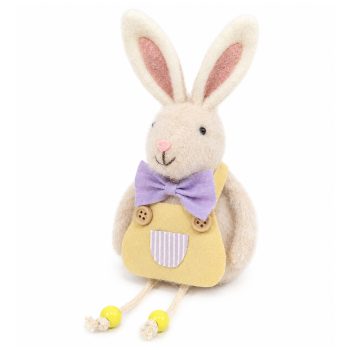 SITTING BUNNY 9.5"SITTING BUNNY,PURPLE