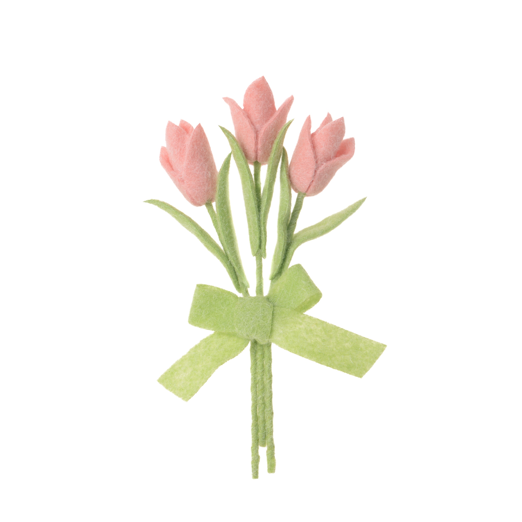 FELT TULIP BOUQUET PINK 3X10"