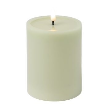 CANDLE LED SAGE 4"X5" 3D DANCING FLAME 2AA W/TIMER/IC CHIP