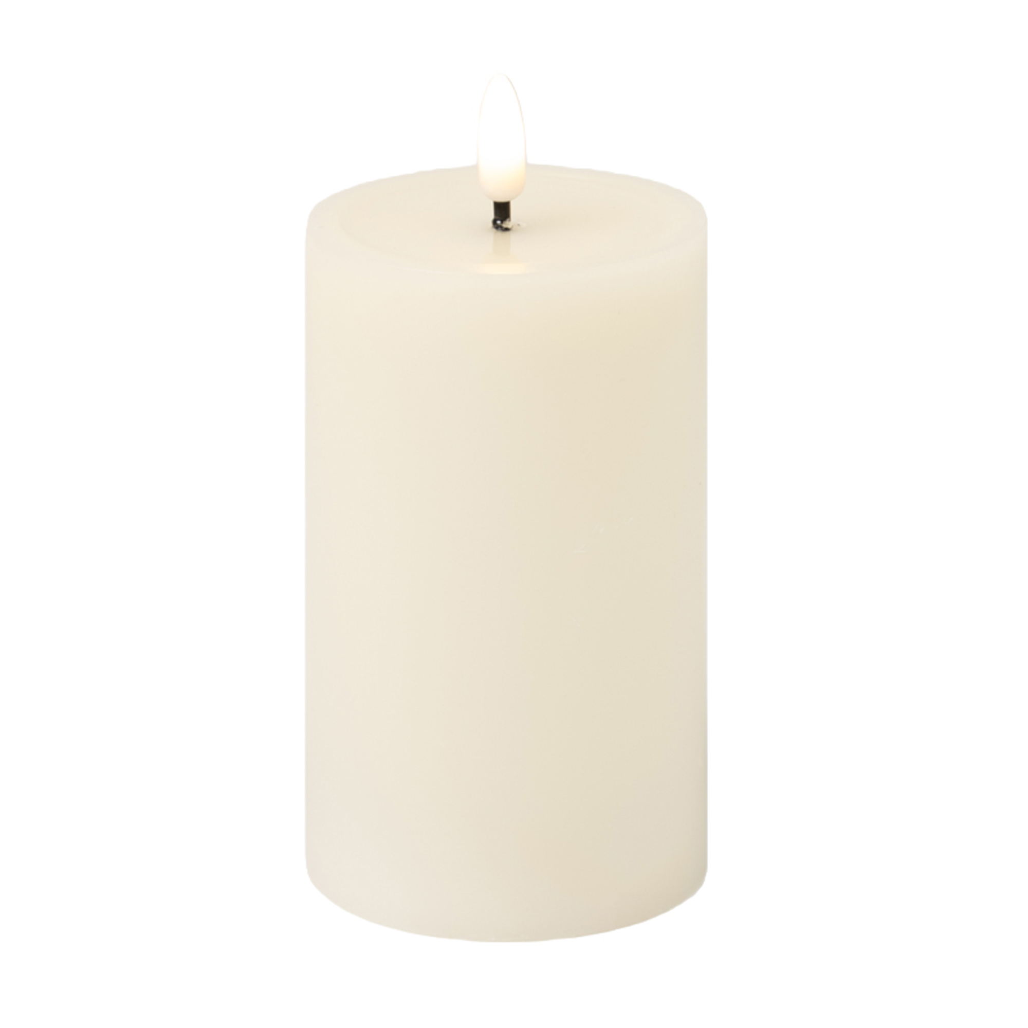 CANDLE LED CREAM 3"X5" 3D DANCING FLAME 2AA W/TIMER/IC CHIP