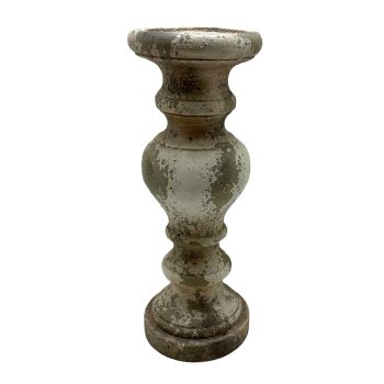 MGO CANDLE HOLDER 24: ANTIQUE WHITE