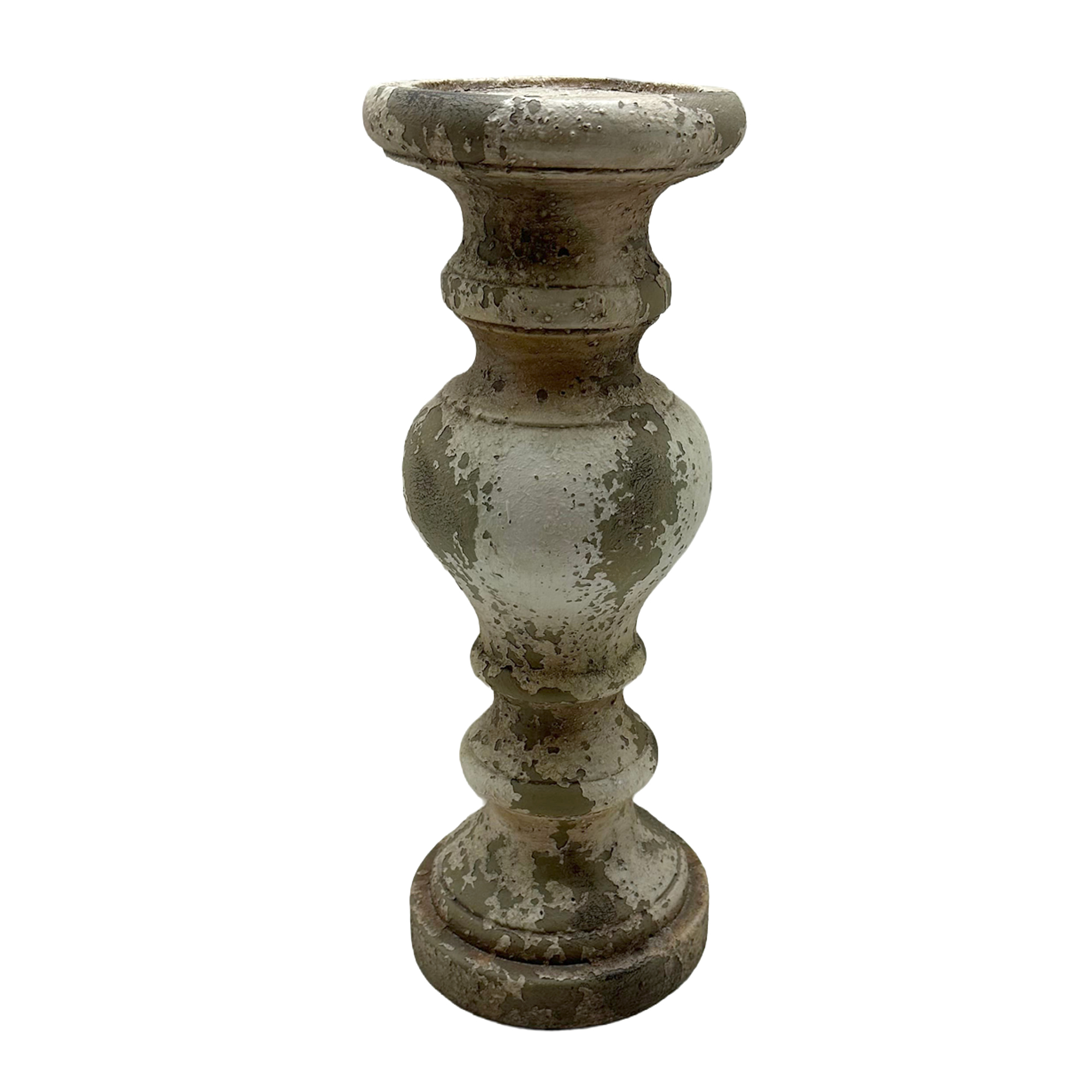 MGO CANDLE HOLDER 24: ANTIQUE WHITE