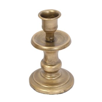 TAPER CANDLE HOLDER METAL 5.5" H GOLD