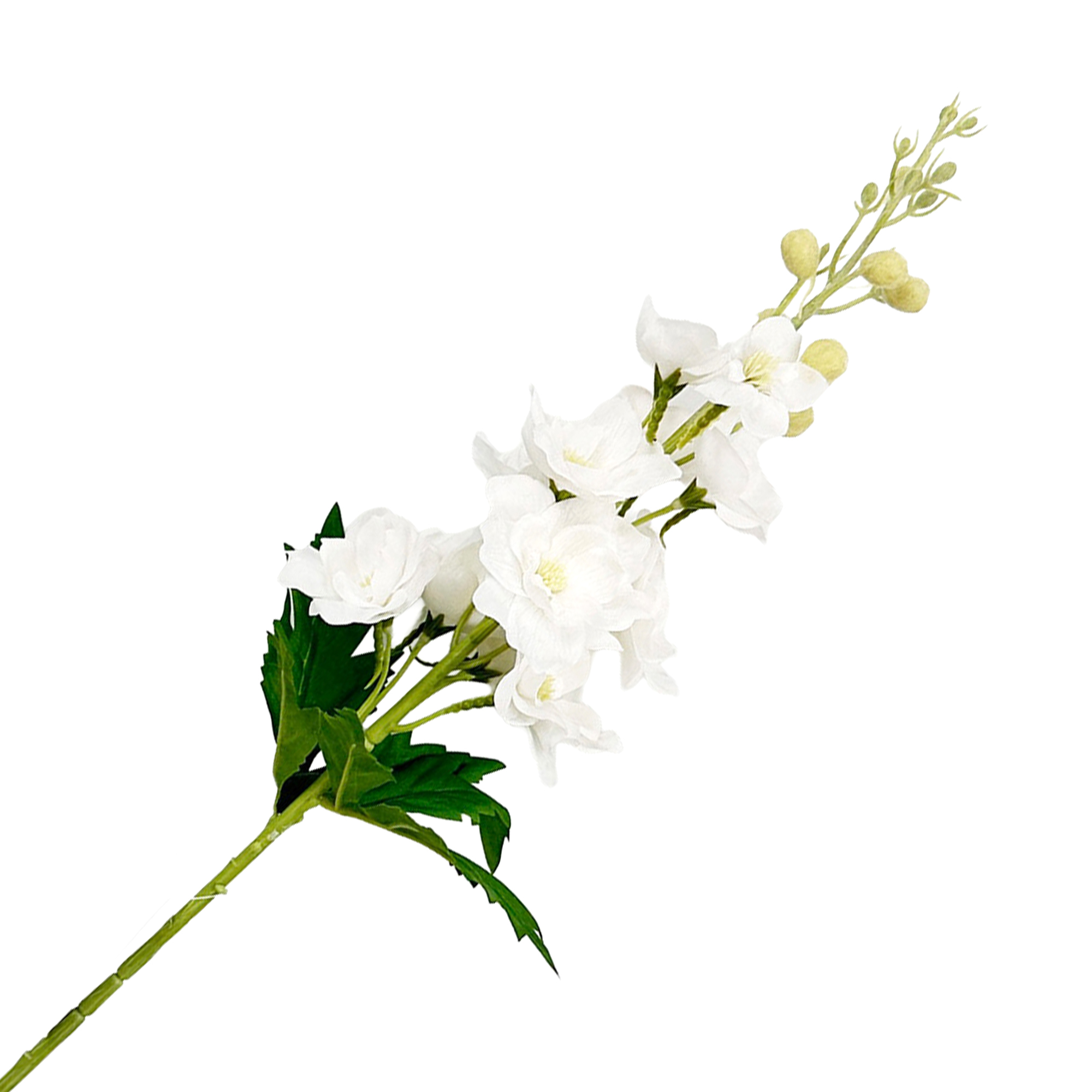 STEM DELPHINIUM 28" WHITE REAL TOUCH