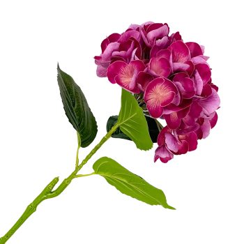 STEM HYDRANGEA 25" PLUM REAL TOUCH TWO- TONE