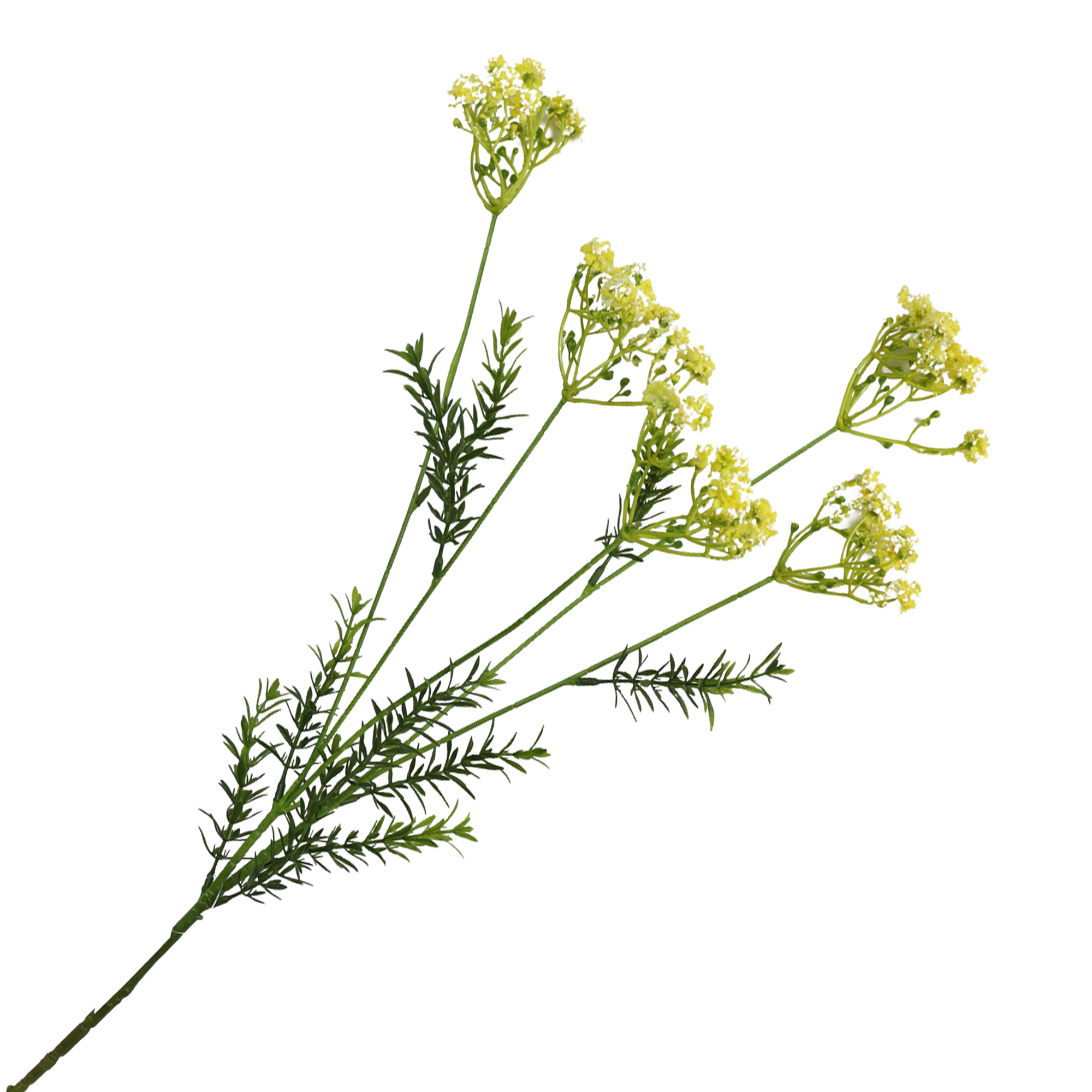 SPRAY QUEEN ANNE'S LACE 30" YELLOW W/MINI-LEAVES