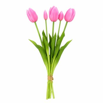 TULIP BUNDLE 5X17" LIGHT PINK