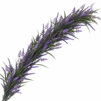 GARLAND LAVENDER 5' PURPLE/GREEN W/ROSEMARY-STYLE FOLIAGE