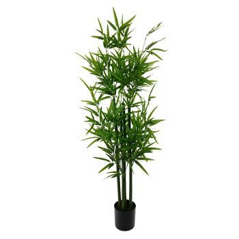 POTTED BAMBOO TREE 47"H GREEN FILM LEAVES